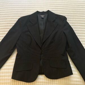 Black pinstriped cropped Kenneth Cole jacket size 8